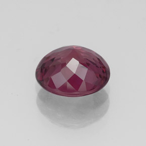 Rhodolite Garnet Gemstone in 8.3 x 7.3 mm Size for Sale, Rhodolite Garnet Stone in Raspberry Red Color