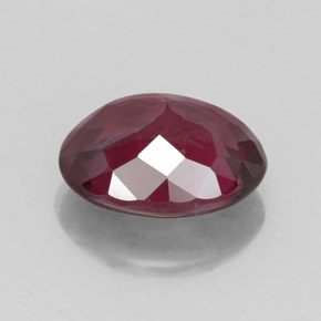 Rhodolite Garnet Gemstone in 9.5 x 7.8 mm Size for Sale, Rhodolite Garnet Stone in Raspberry Red Color