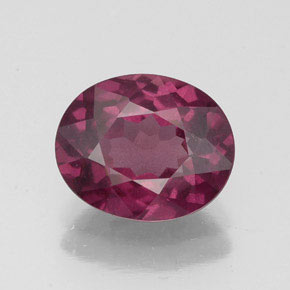2.50 ct Red Rhodolite Garnet Gemstone, Rhodolite Garnet Gem in Oval Facet Shape for Sale.