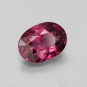 1.94 ct Red Rhodolite Garnet Stone, Natural Rhodolite Garnet in Oval Facet Shape for Sale
