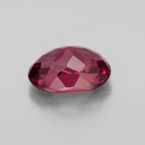 Rhodolite Garnet Gemstone in 8.6 x 6.3 mm Size for Sale, Rhodolite Garnet Stone in Raspberry Red Color