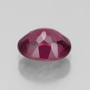 Rhodolite Garnet Gemstone in 8.3 x 6.6 mm Size for Sale, Rhodolite Garnet Stone in Raspberry Red Color