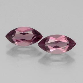 1.43 ct Red Rhodolite Garnet Stone, Natural Rhodolite Garnet in Marquise Facet Shape for Sale