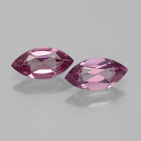 0.79 ct Red Rhodolite Garnet Gemstone, Rhodolite Garnet Gem in Marquise Facet Shape for Sale.