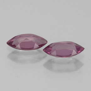 Rhodolite Garnet Gemstone in 7 x 3.5 mm (calibrated) Size for Sale, Rhodolite Garnet Stone in Raspberry Red Color