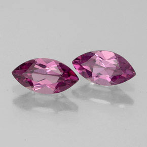 0.88 ct Red Rhodolite Garnet Stone, Natural Rhodolite Garnet in Marquise Facet Shape for Sale