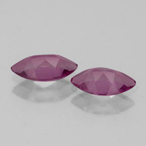 Rhodolite Garnet Gemstone in 6.9 x 3.7 mm Size for Sale, Rhodolite Garnet Stone in Raspberry Red Color