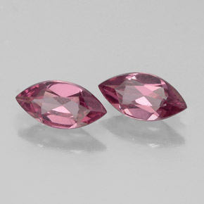0.83 ct Red Rhodolite Garnet Stone, Natural Rhodolite Garnet in Marquise Facet Shape for Sale