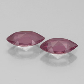 Rhodolite Garnet Gemstone in 7 x 3.7 mm Size for Sale, Rhodolite Garnet Stone in Raspberry Red Color