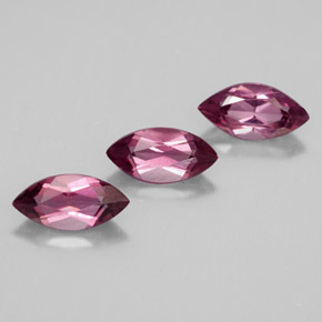 1.46 ct Red Rhodolite Garnet Stone, Natural Rhodolite Garnet in Marquise Facet Shape for Sale