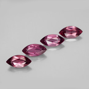 2.03 ct Red Rhodolite Garnet Gemstone, Rhodolite Garnet Gem in Marquise Facet Shape for Sale.