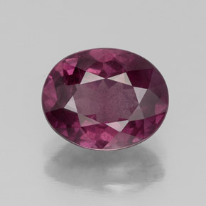 2.66 ct Violet Rhodolite Garnet Gemstone, Rhodolite Garnet Gem in Oval Facet Shape for Sale.