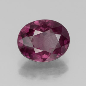2.66 ct Violet Rhodolite Garnet Stone, Natural Rhodolite Garnet in Oval Facet Shape for Sale