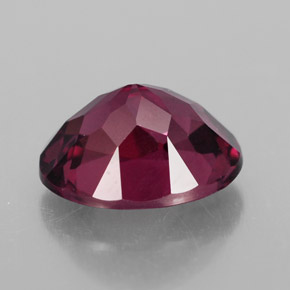 Rhodolite Garnet Gemstone in 7.9 x 6.6 mm Size for Sale, Rhodolite Garnet Stone in Raspberry Red Color