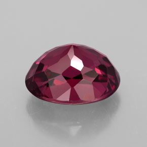 Rhodolite Garnet Gemstone in 8.2 x 6.8 mm Size for Sale, Rhodolite Garnet Stone in Raspberry Red Color