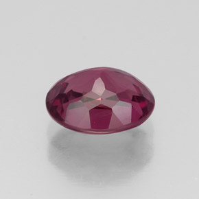 Rhodolite Garnet Gemstone in 8.1 x 6.7 mm Size for Sale, Rhodolite Garnet Stone in Raspberry Red Color