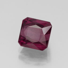 2.40 ct Red Rhodolite Garnet Stone, Natural Rhodolite Garnet in Octagon / Scissor Cut Shape for Sale