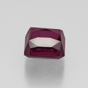Rhodolite Garnet Gemstone in 6.6 x 6.5 mm Size for Sale, Rhodolite Garnet Stone in Raspberry Red Color
