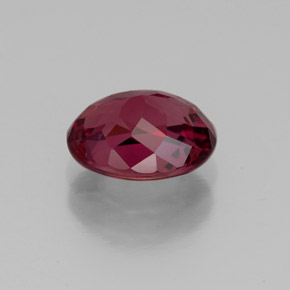Rhodolite Garnet Gemstone in 8.4 x 6.6 mm Size for Sale, Rhodolite Garnet Stone in Raspberry Red Color