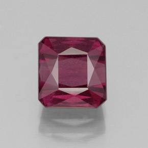2.73 ct Red Rhodolite Garnet Gemstone, Rhodolite Garnet Gem in Octagon / Scissor Cut Shape for Sale.