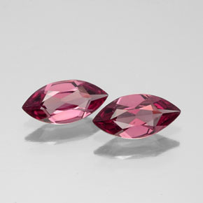 1.04 ct Red Rhodolite Garnet Gemstone, Rhodolite Garnet Gem in Marquise Facet Shape for Sale.