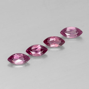 1.85 ct Violet Rhodolite Garnet Stone, Natural Rhodolite Garnet in Marquise Facet Shape for Sale
