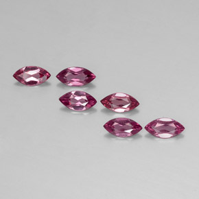 2.24 ct Violet Rhodolite Garnet Gemstone, Rhodolite Garnet Gem in Marquise Facet Shape for Sale.