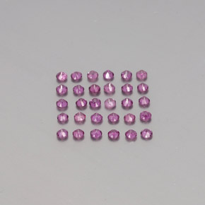Rhodolite Garnet Gemstone in 2.2 mm Size for Sale, Rhodolite Garnet Stone in Raspberry Red Color