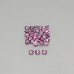 Rhodolite Garnet Gemstone in 2.2 mm Size for Sale, Rhodolite Garnet Stone in Raspberry Red Color