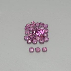 Rhodolite Garnet Gemstone in 2.2 mm Size for Sale, Rhodolite Garnet Stone in Raspberry Red Color