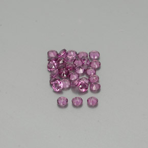 Rhodolite Garnet Gemstone in 2.2 mm Size for Sale, Rhodolite Garnet Stone in Raspberry Red Color