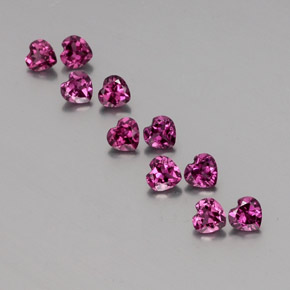 0.3ct Heart Facet Raspberry Red Rhodolite Garnet for sale thumb image of 0.3ct Heart Facet Raspberry Red Rhodolite Garnet (ID: 353380)