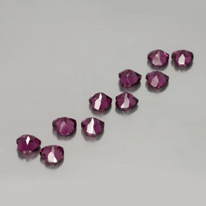 Rhodolite Garnet Gemstone in 3.9 x 3.8 mm Size for Sale, Rhodolite Garnet Stone in Raspberry Red Color