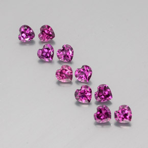 0.3ct Heart Facet Raspberry Red Rhodolite Garnet Gem for sale 0.3ct Heart Facet Raspberry Red Rhodolite Garnet Gem (ID: 353493)