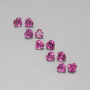 tieflila Rhodolit-Granat Edelstein - 0.3ct Herz facettiert (ID: 353494)