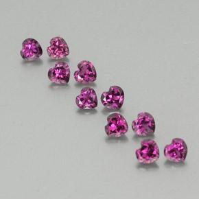 0.3ct Heart Facet Raspberry Red Rhodolite Garnet Gem for sale 0.3ct Heart Facet Raspberry Red Rhodolite Garnet Gem (ID: 353506)