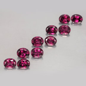 Rojo oscuro Granate Rodolita Gema - 0.5ct Forma ovalada (ID: 353577)