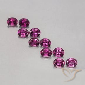 4.64ctw Natural Dark Purple Rhodolite Garnet, Oval, VS