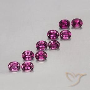 4.64 ctw Purple Rhodolite Garnet Stones, Natural Rhodolite Garnet in Oval Facet Shape for Sale