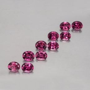 Rojo púrpura Granate Rodolita Gema - 0.5ct Forma ovalada (ID: 353594)
