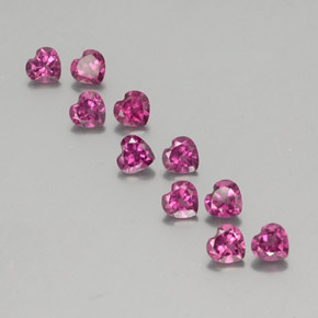 Medium Purple Родолит Гранат Камень - 0.3ct Фасетная огранка формы Сердце (ID: 353672)