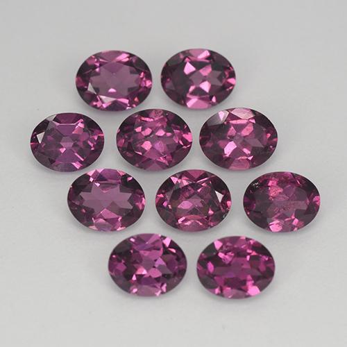 Himbeerrot Rhodolit-Granat Edelstein - 0.4ct Oval facettiert (ID: 353790)