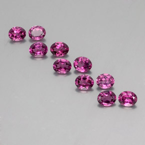 Deep Purple Rhodolite Garnet Gem - 0.4ct Oval Facet (ID: 353834)