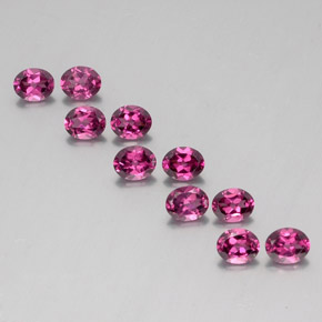 Deep Purple Rhodolite Garnet Gem - 0.5ct Oval Facet (ID: 353847)