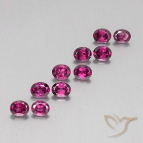4.97 ctw Purple Rhodolite Garnet Stones, Natural Rhodolite Garnet in Oval Facet Shape for Sale