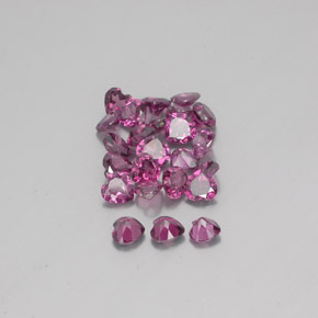 Rhodolite Garnet Gemstone in 4.2 x 3.9 mm Size for Sale, Rhodolite Garnet Stone in Raspberry Red Color
