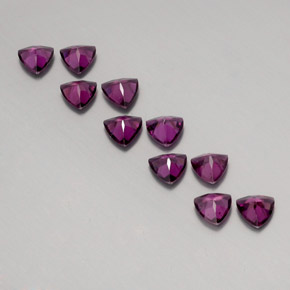 Rhodolite Garnet Gemstone in 5 x 5 mm (calibrated) Size for Sale, Rhodolite Garnet Stone in Raspberry Red Color