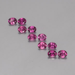 Himbeerrot Rhodolit-Granat Edelstein - 0.4ct Oval facettiert (ID: 355554)