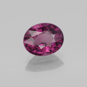 1.96 ct Purple Rhodolite Garnet Stone, Natural Rhodolite Garnet in Oval Facet Shape for Sale