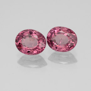 1.73 ct Red Rhodolite Garnet Stone, Natural Rhodolite Garnet in Oval Facet Shape for Sale